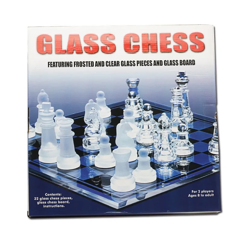Glass chess set
