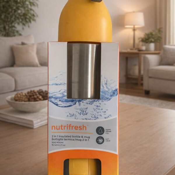 Nutrifresh 2 in 1 Stainless Steel Bottle & Mug