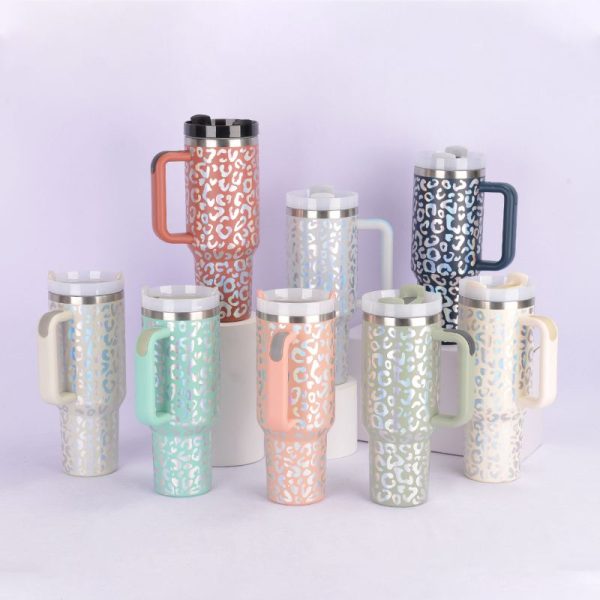 Leopard print vacuum cup