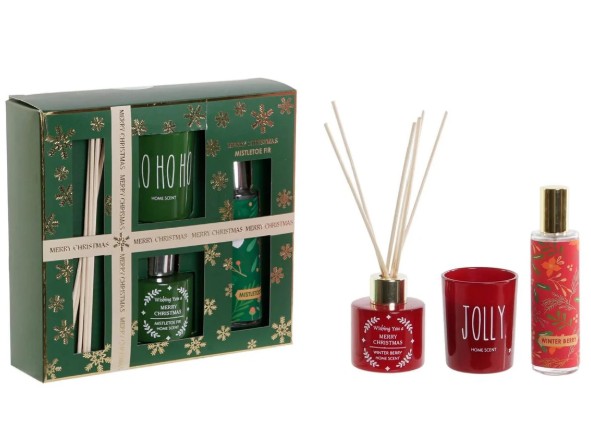 Christmas-themed fragrance set