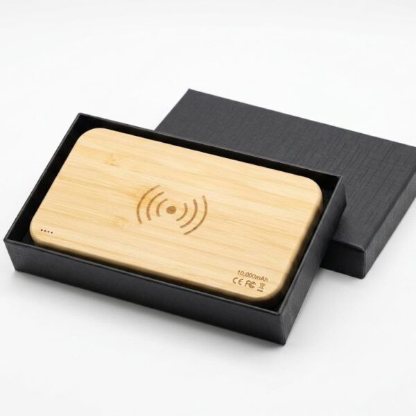 Bamboo wireless power bank
